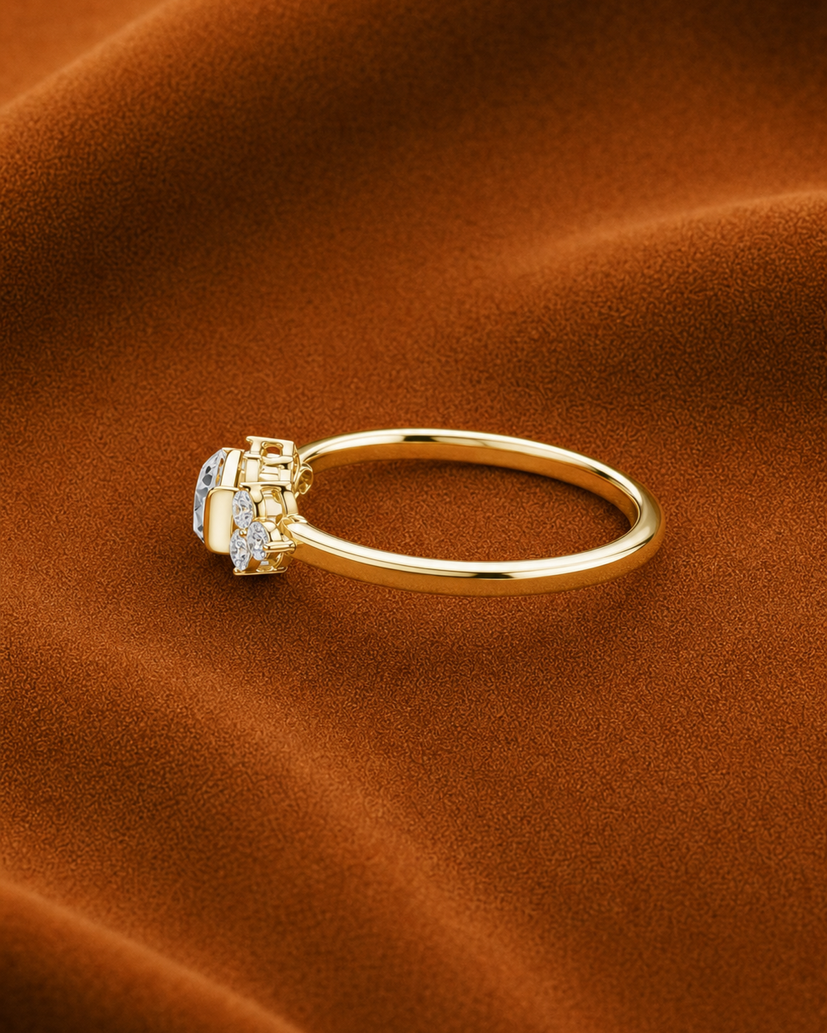 East-West Baguette Ring by MONICONIC