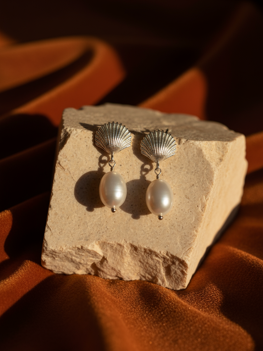 Seafoam Shell Drops