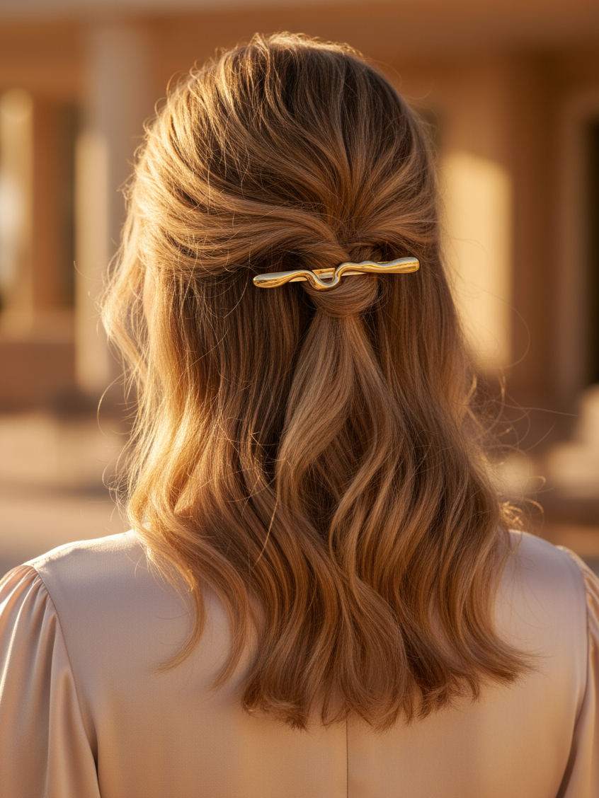 RIPPLE LINE BARRETTE