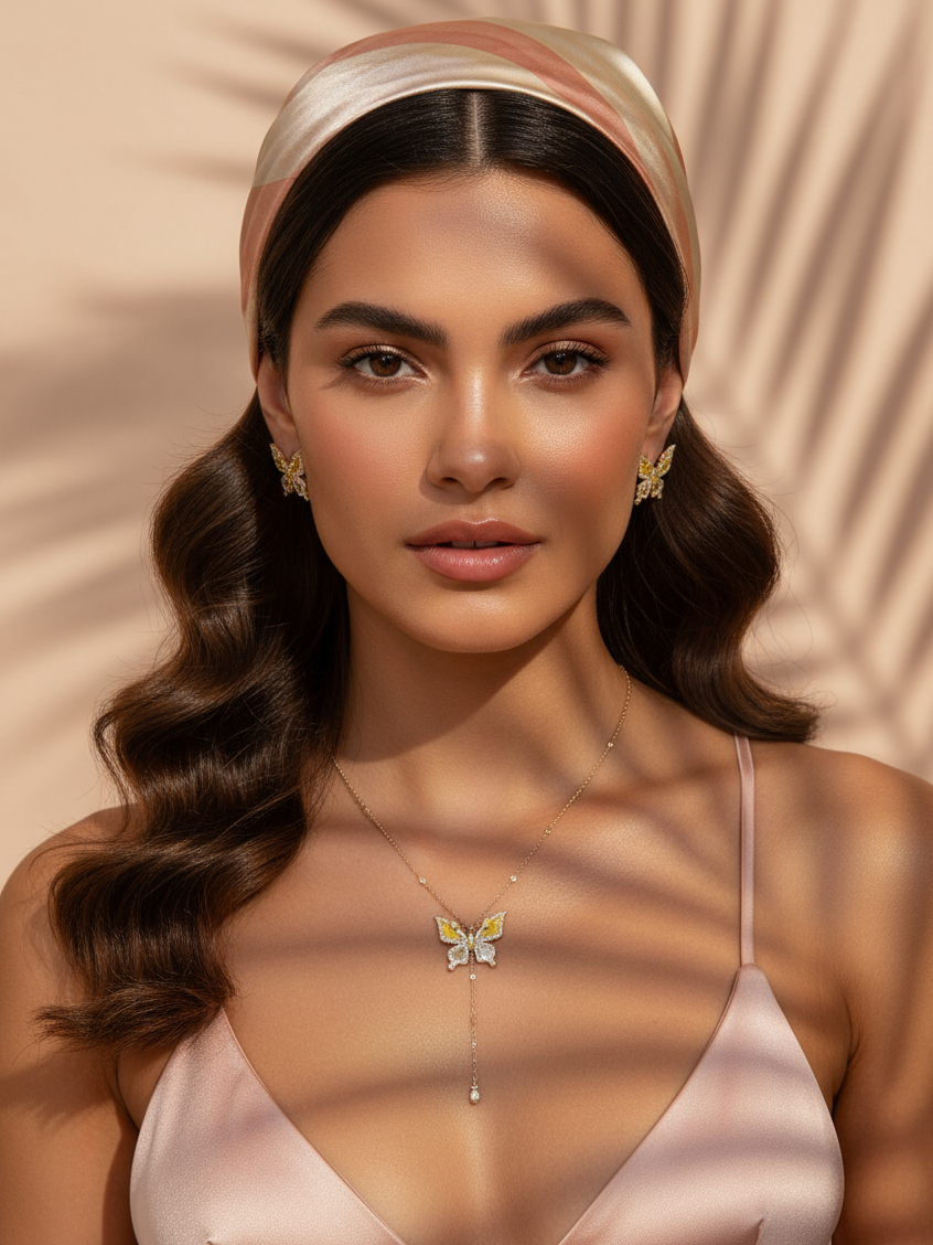 Butterfly Bloom Y Necklace