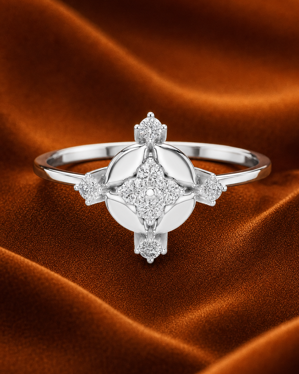 Quatrefoil Medallion Ring by MONICONIC