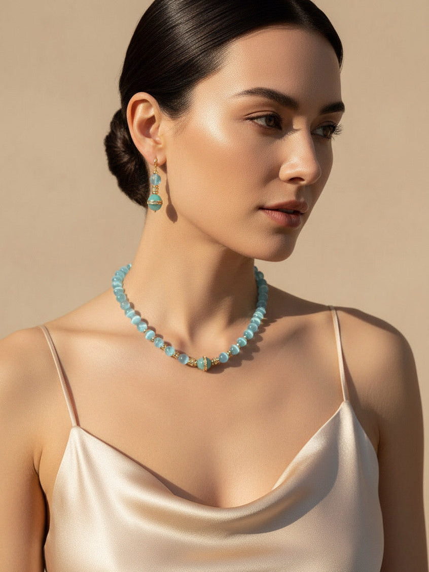 Celeste Cat-Eye Strand