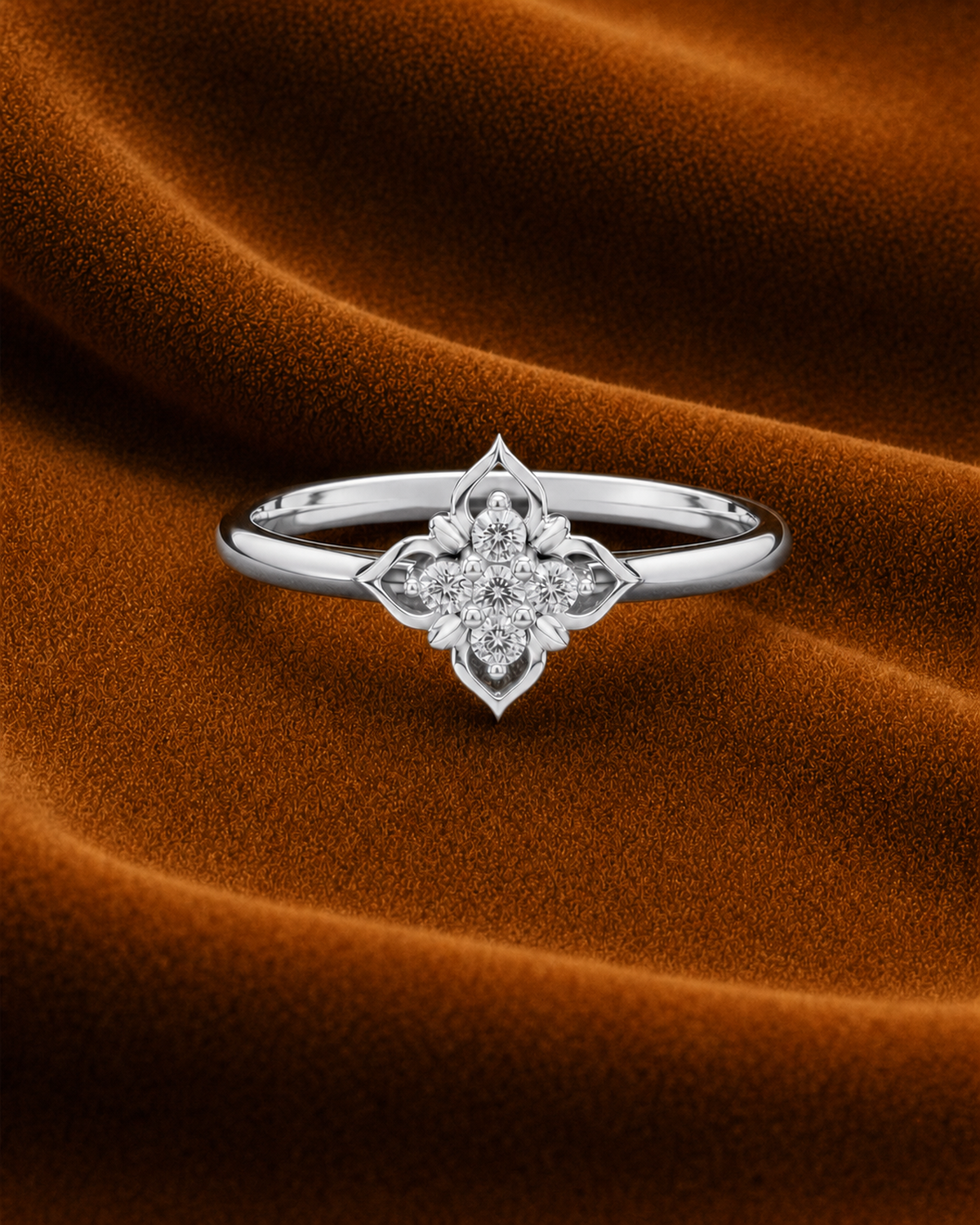 Quatrefoil Petal Ring by MONICONIC