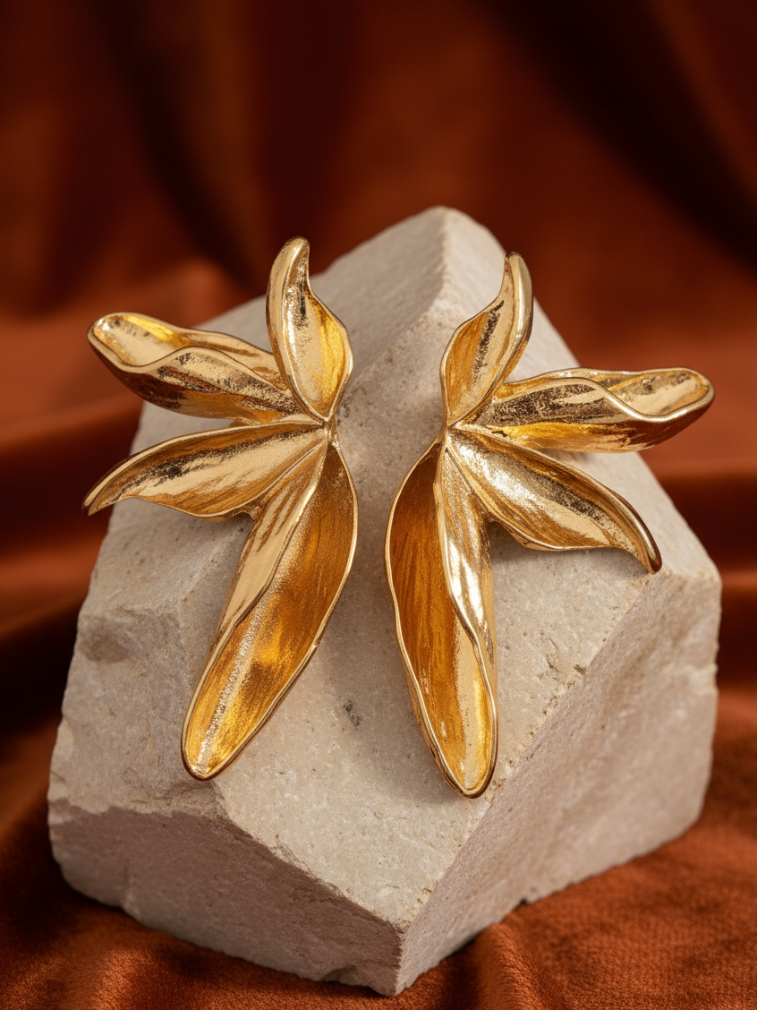 Flora Curve Studs