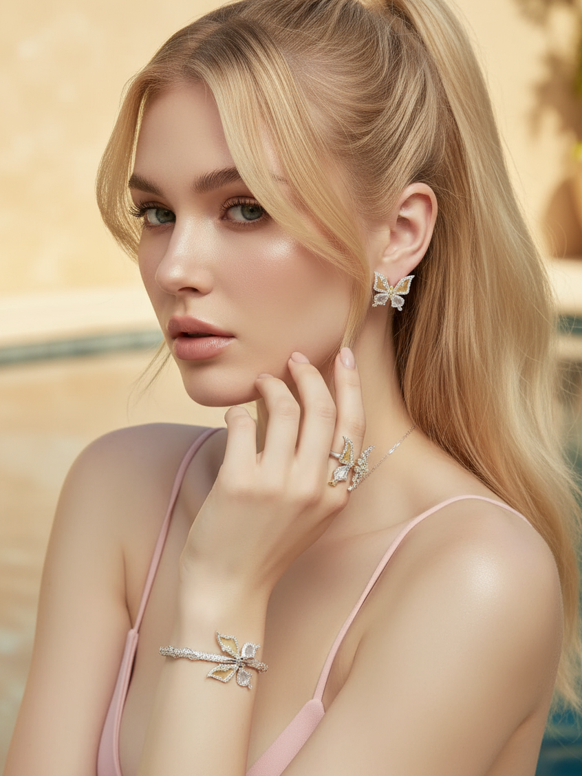 Butterfly Bloom Rose Ring