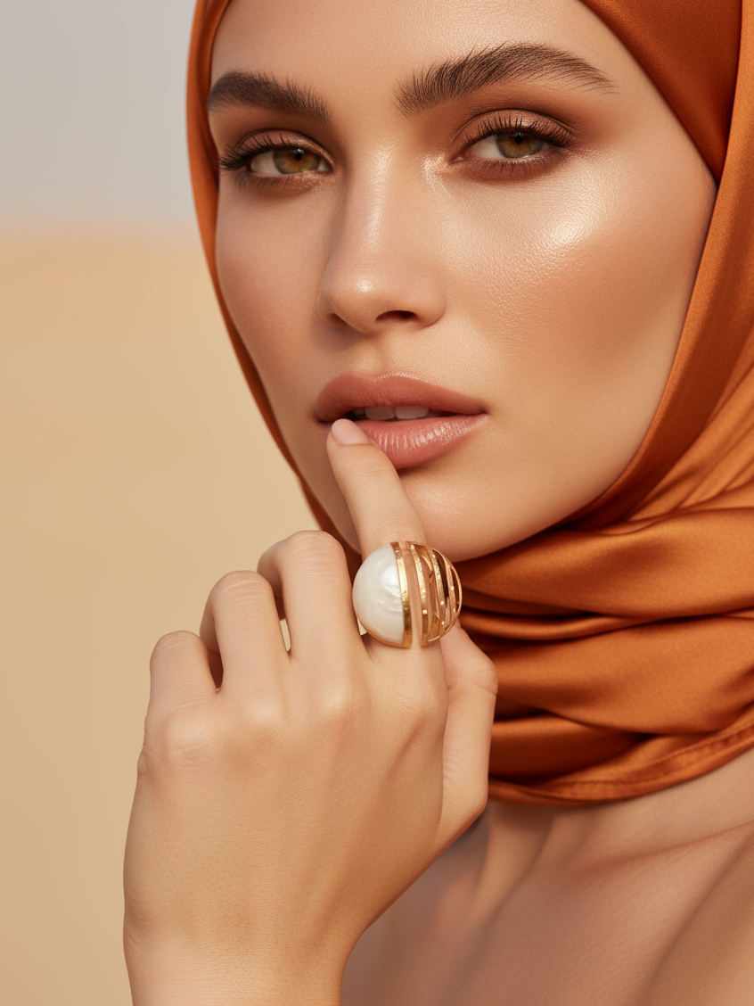 GOLDEN HOUR CELESTIAL ARC RING