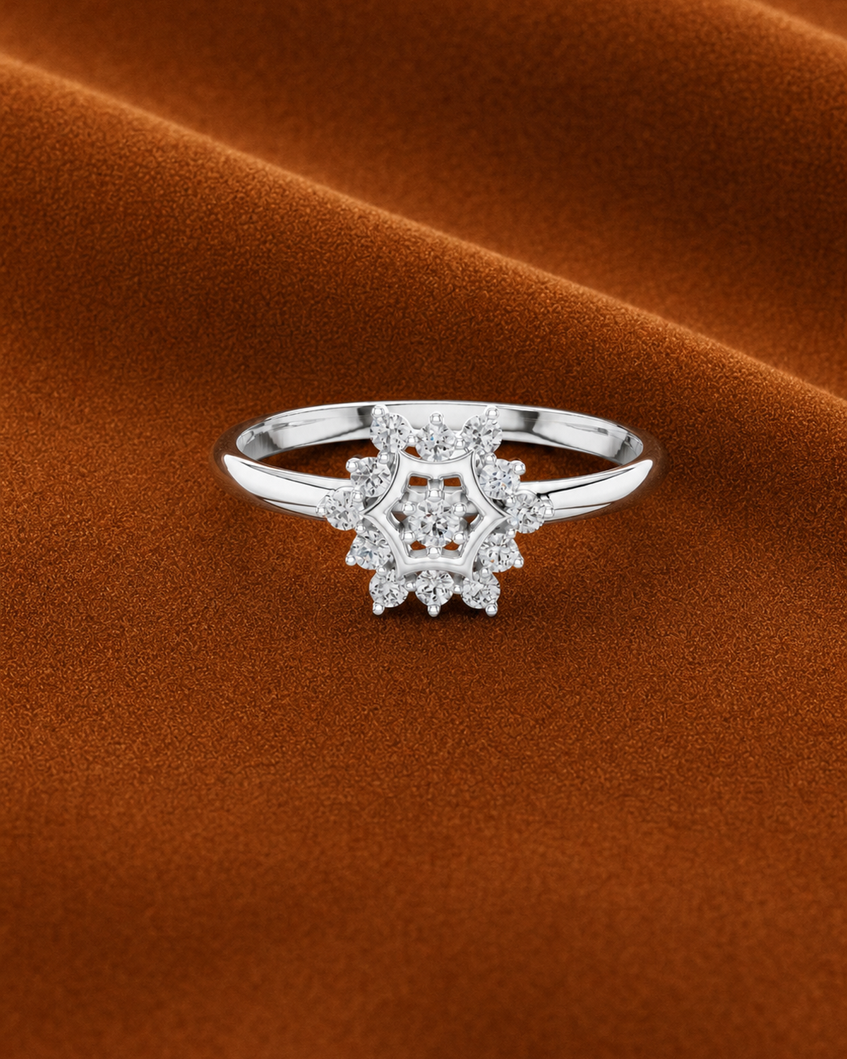 Hexagon Starburst Ring by MONICONIC