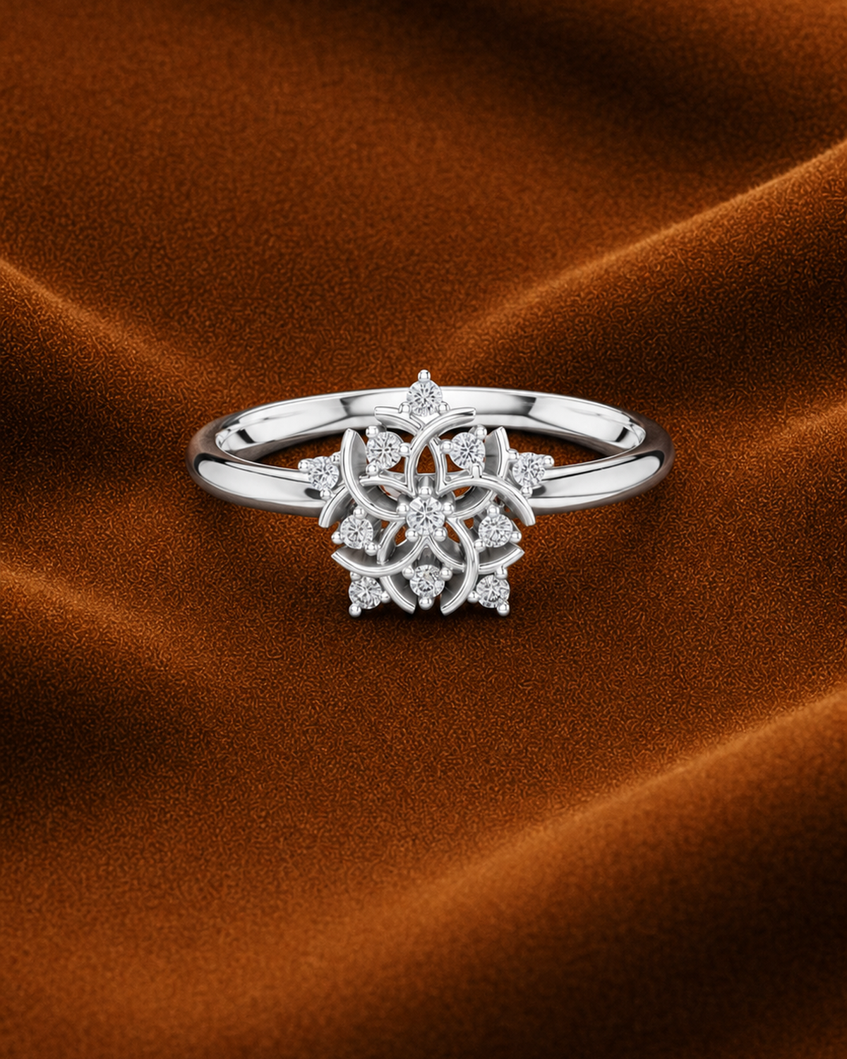 Floral Rosette Ring by MONICONIC