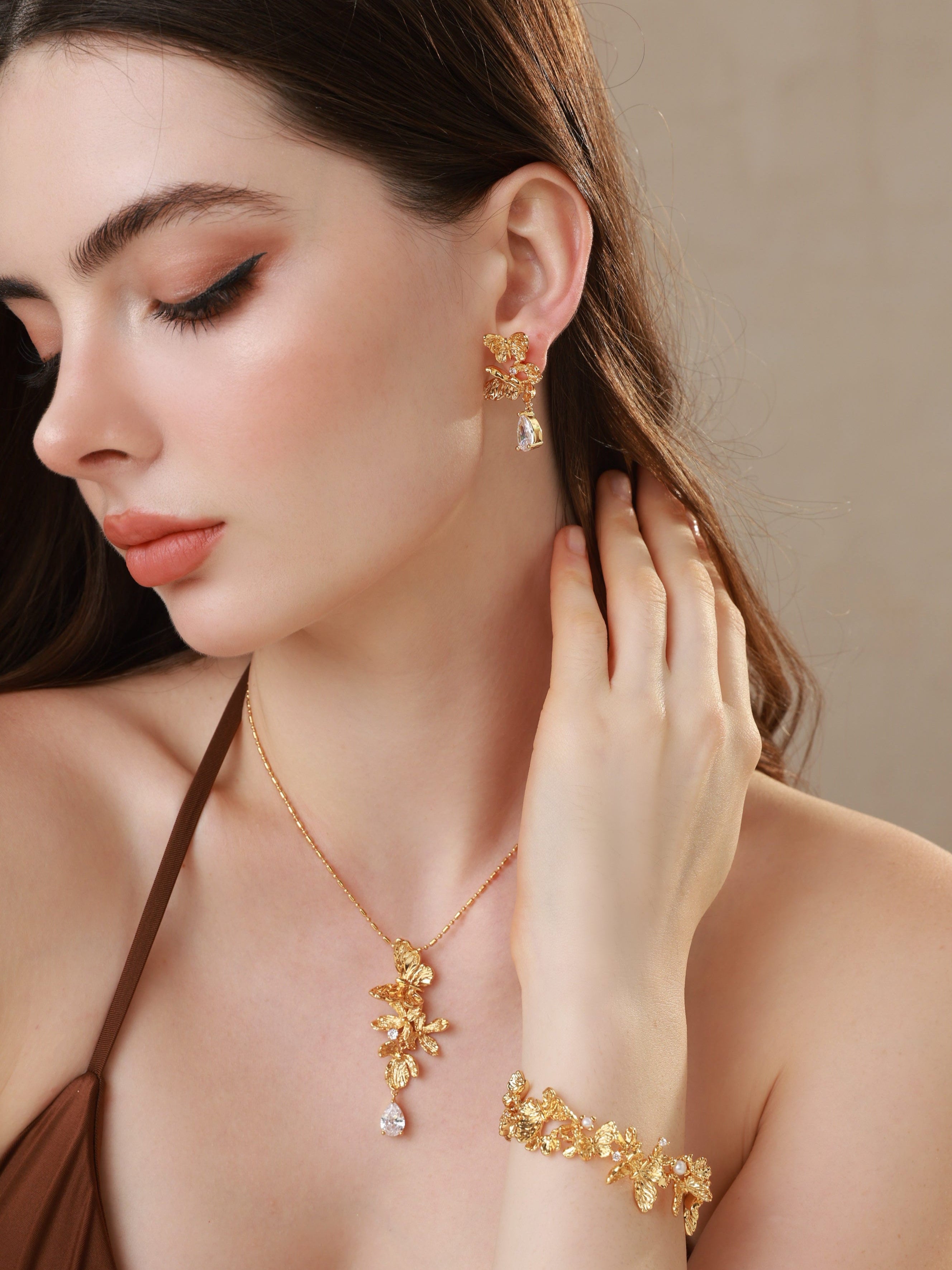 Butterfly Dusk Pendant Necklace