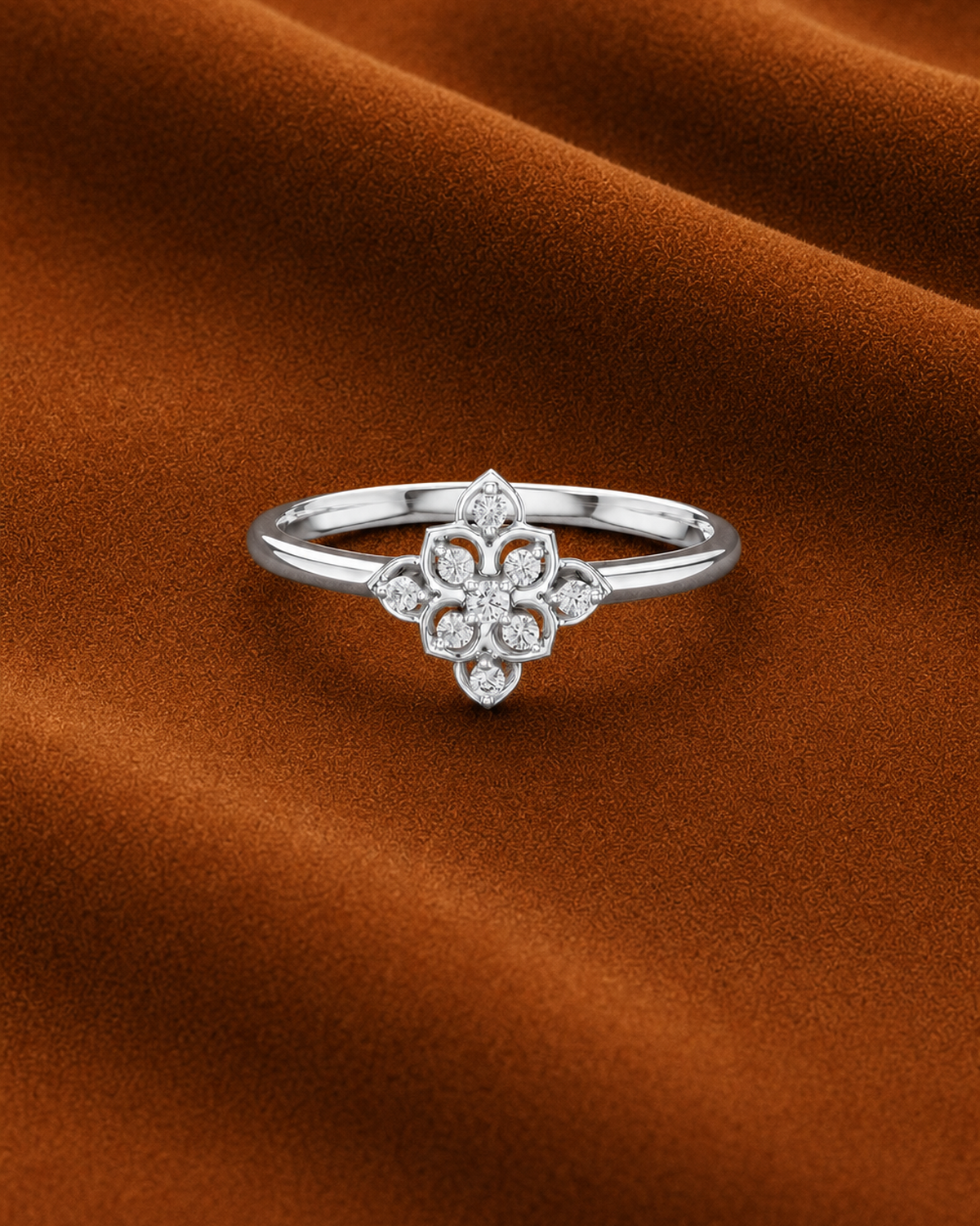 Quatrefoil Cluster Ring by MONICONIC