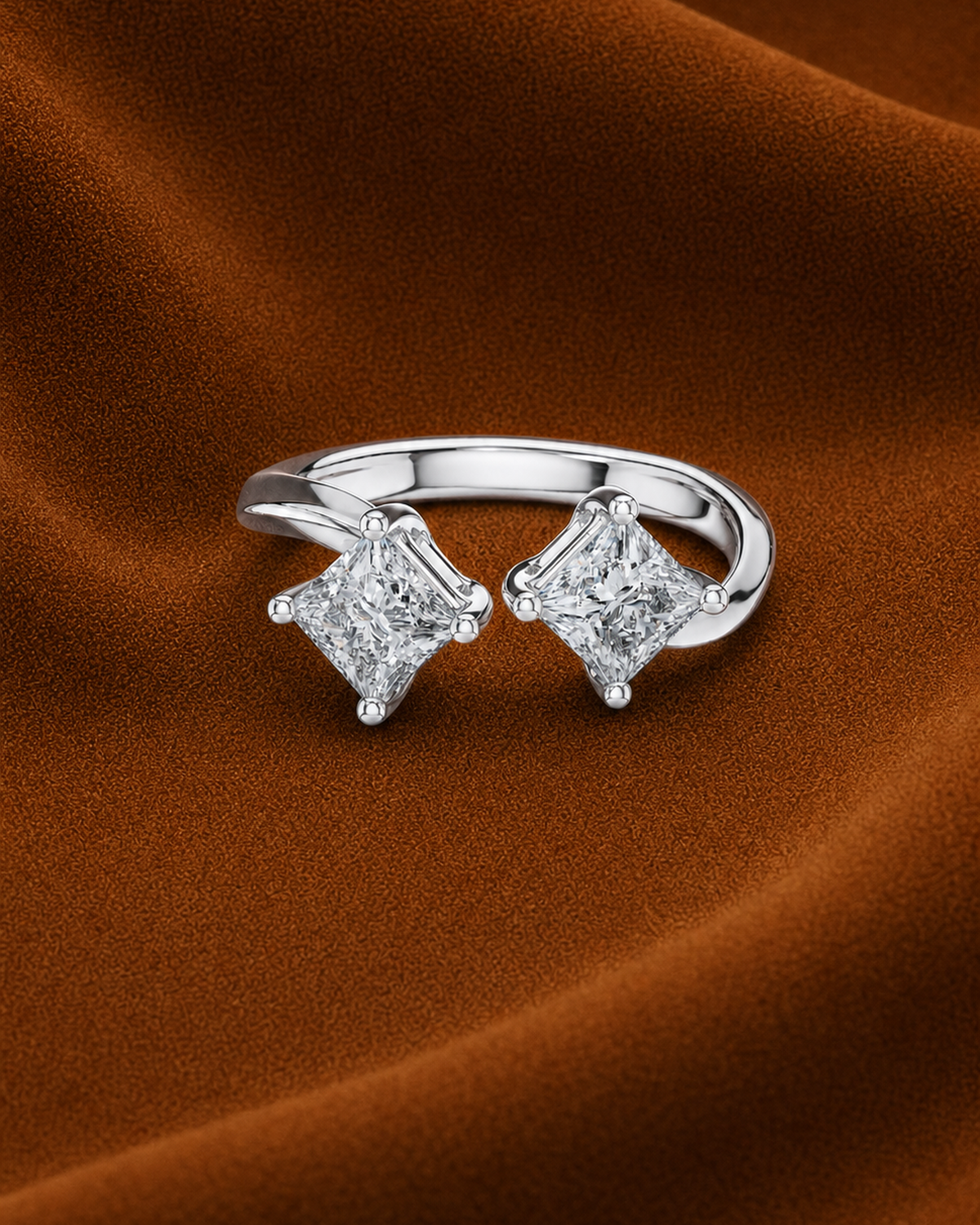 Princess Toi et Moi Ring by MONICONIC