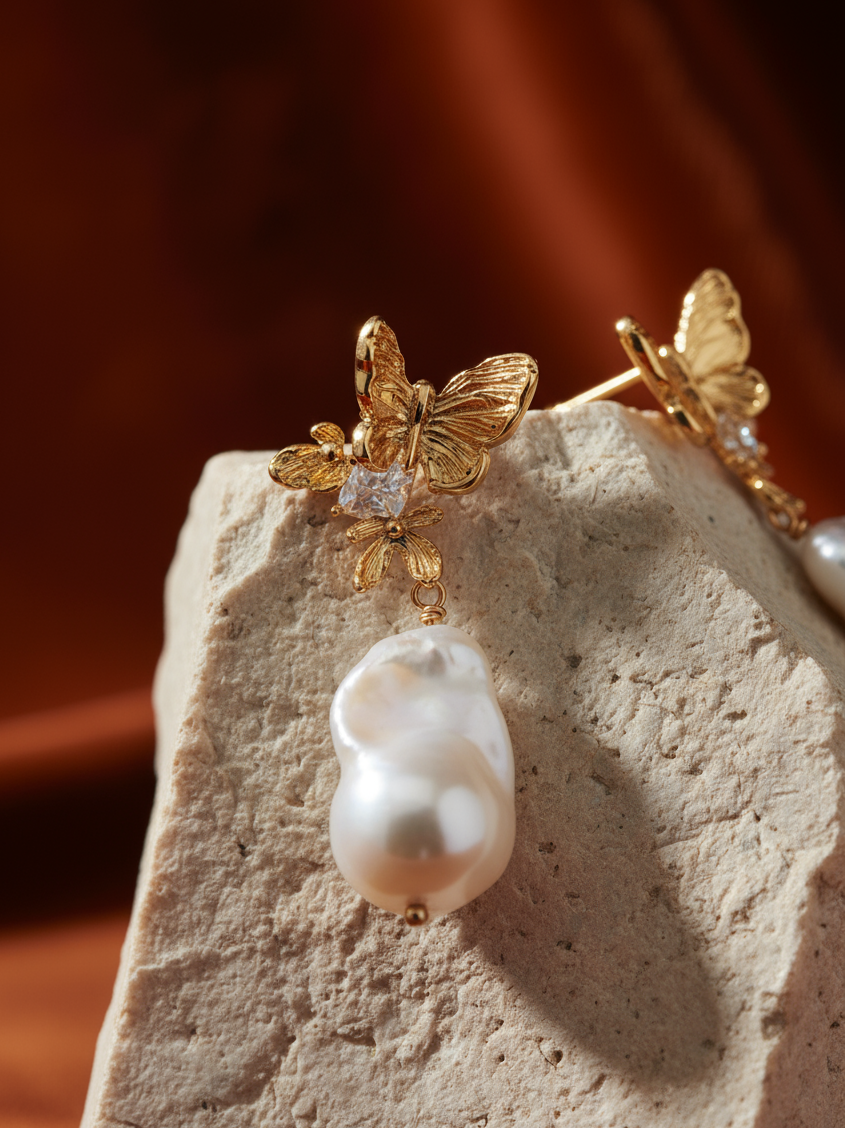 Butterfly Dusk Pearl Drops