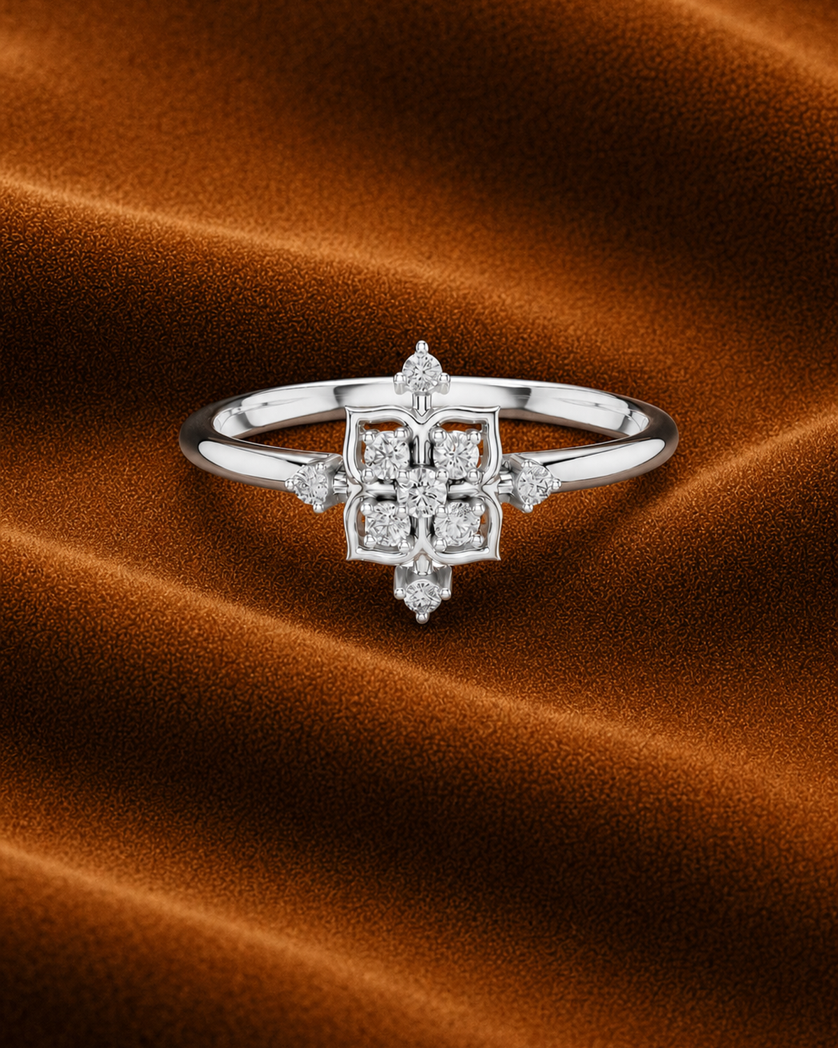 Quatrefoil Cluster Ring by MONICONIC
