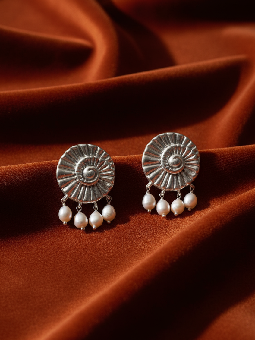Nautilus Drop Studs