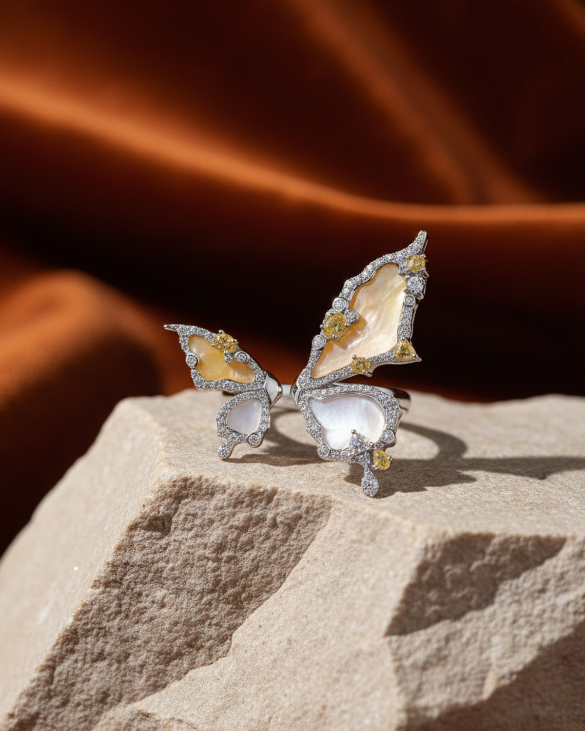 Butterfly Bloom Poppy Ring