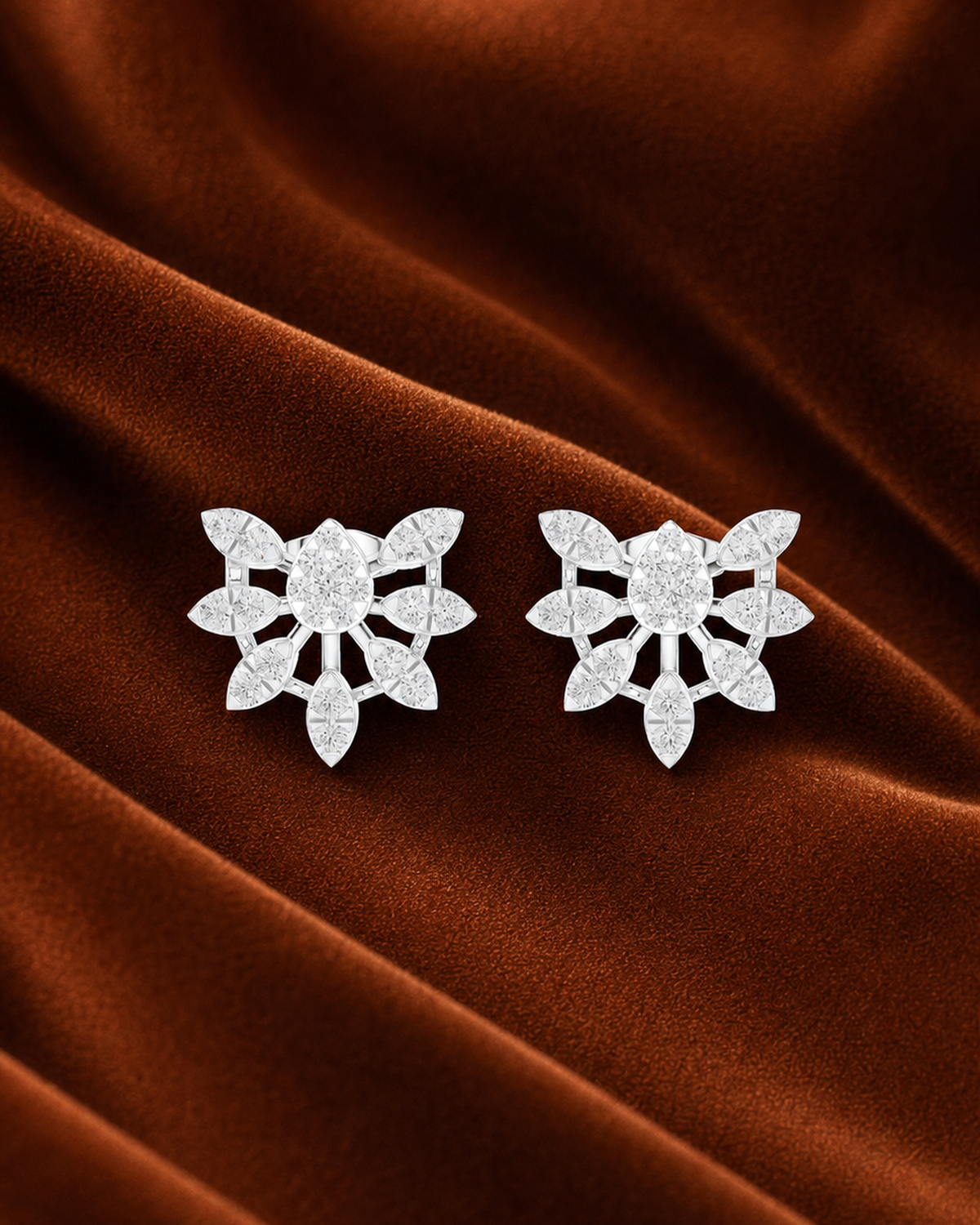 Starburst Diamond Stud Earrings by MONICONIC