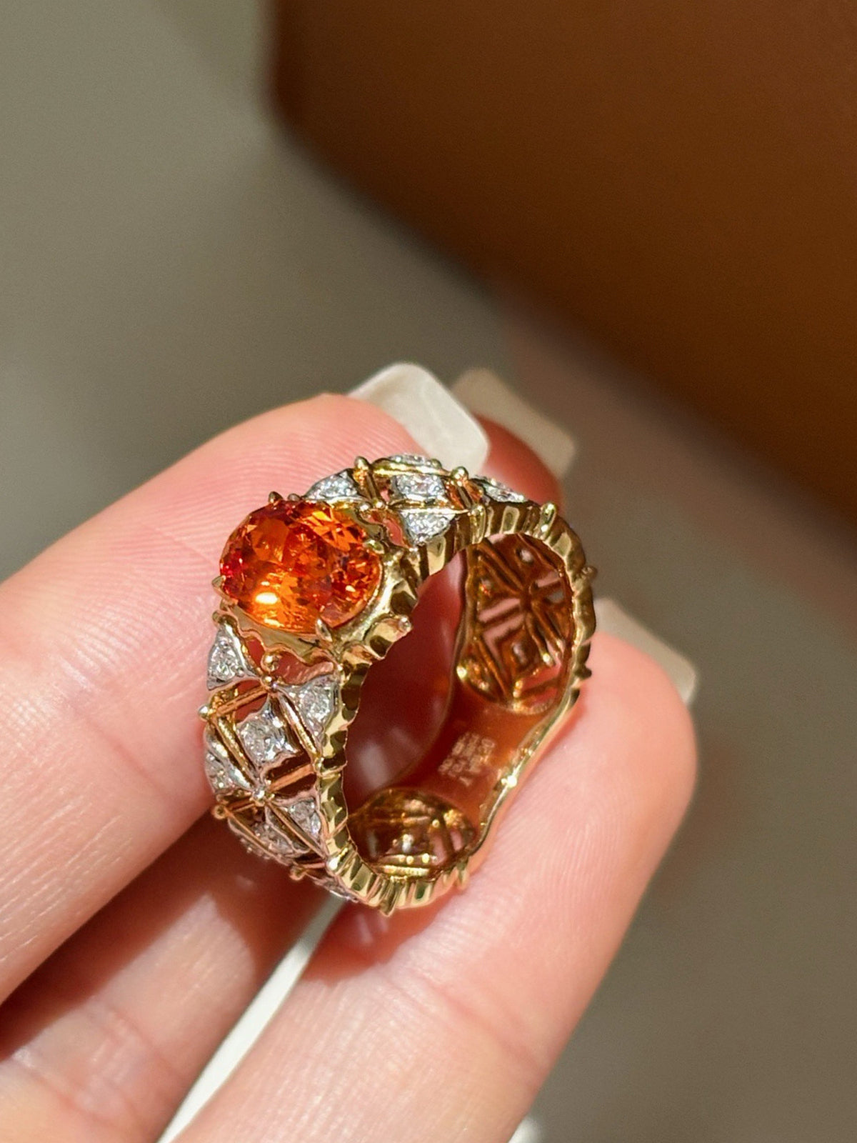 Ember Lattice Ring by MONICONIC