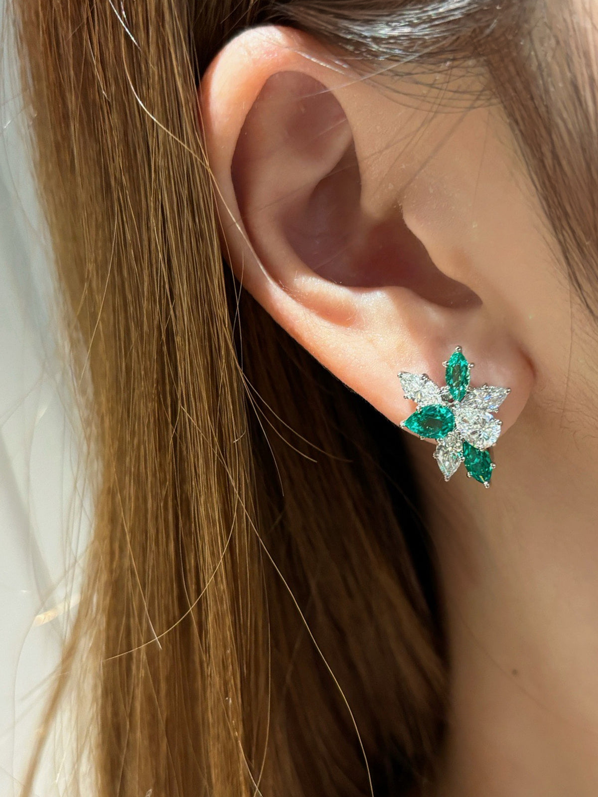 Verdant Petal Stud Earrings by MONICONIC