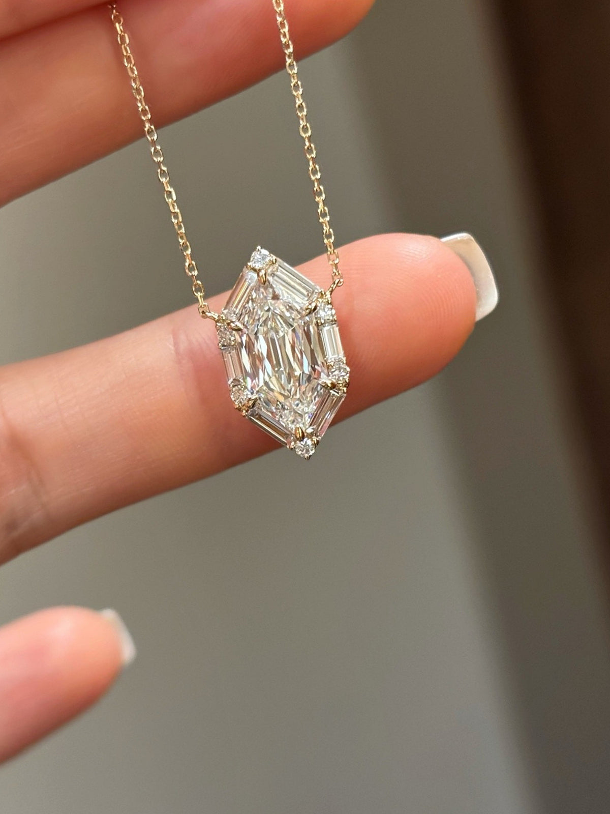 Hexa Marquise Necklace by MONICONIC