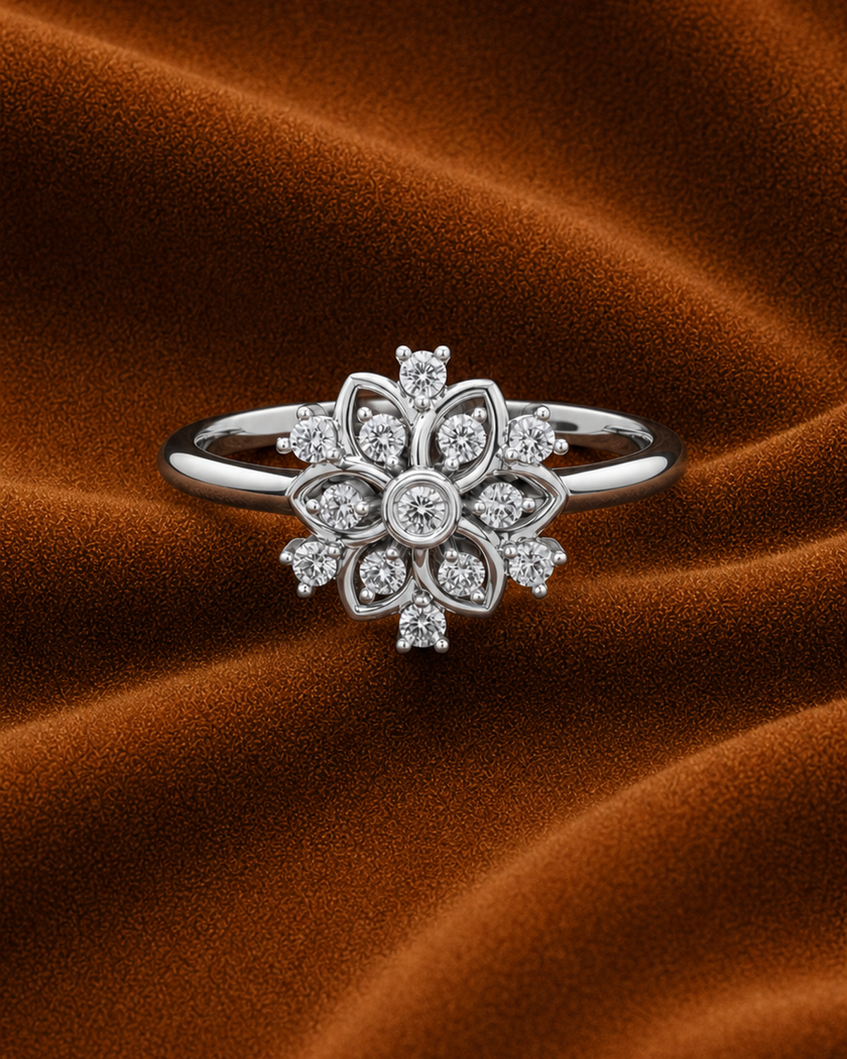 Petal Rosette Ring by MONICONIC