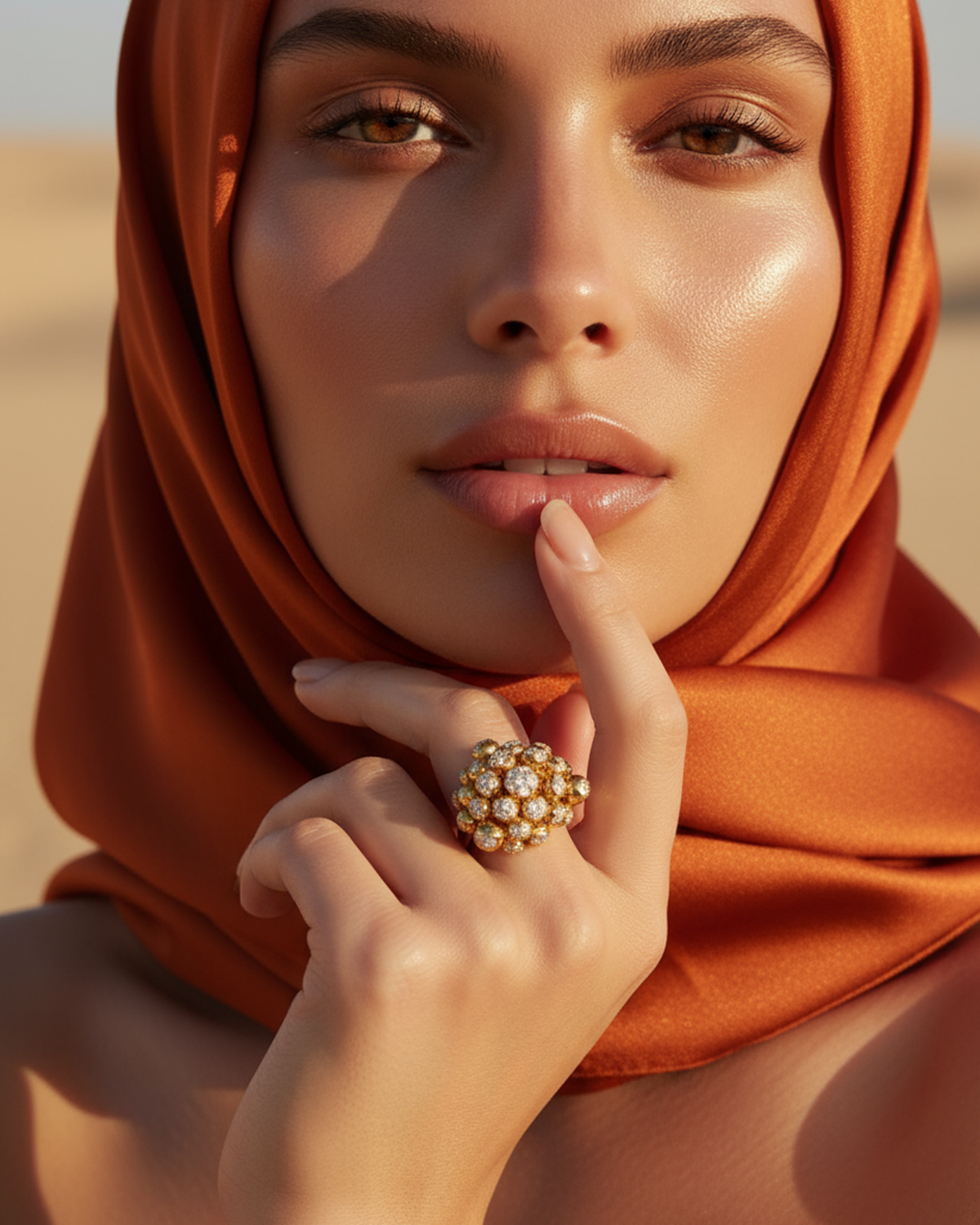 GOLDEN HOUR HALO DRIFT RING