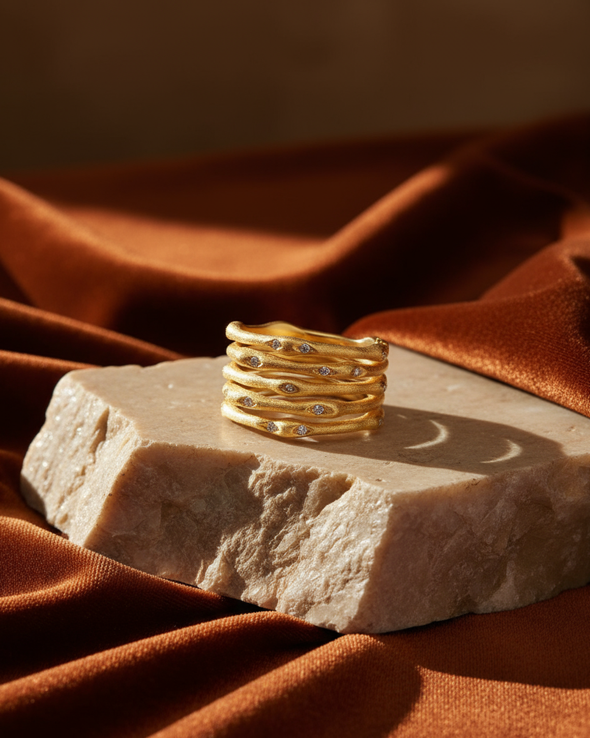 GOLDEN HOUR TIDE CREST RING