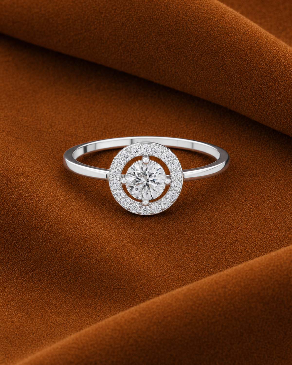 Open Halo Disc Ring by MONICONIC