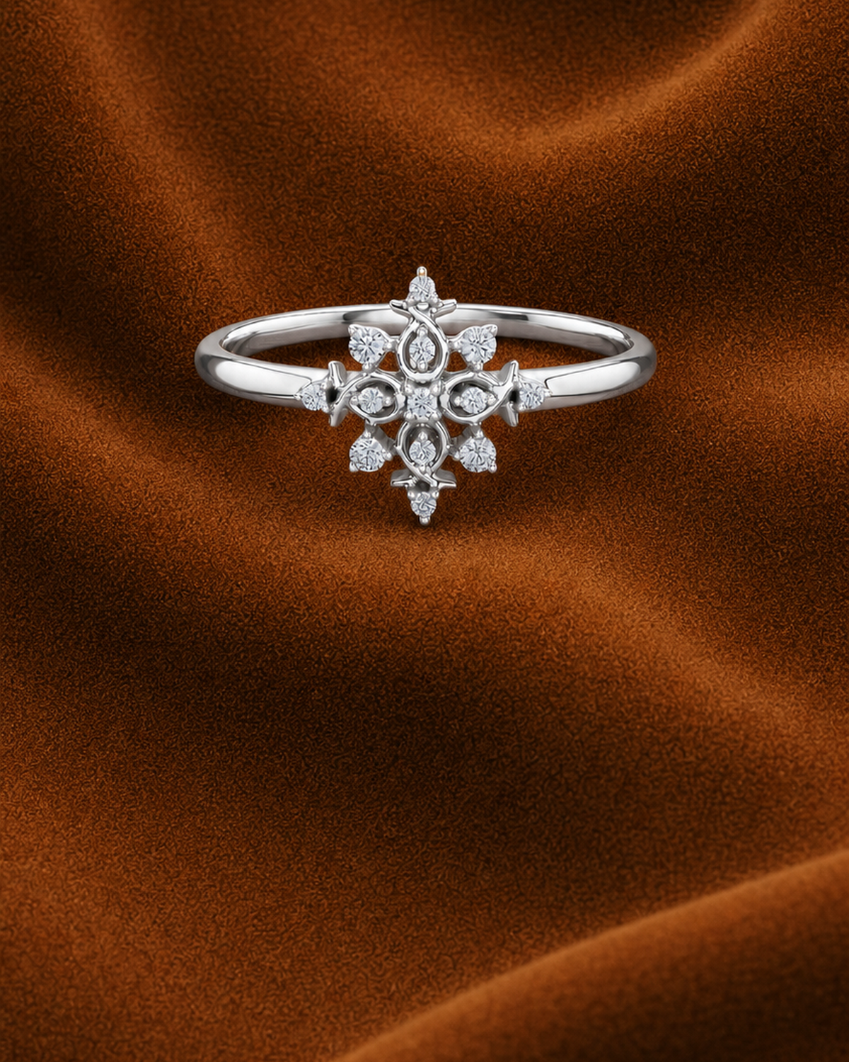 Starburst Cross Ring by MONICONIC
