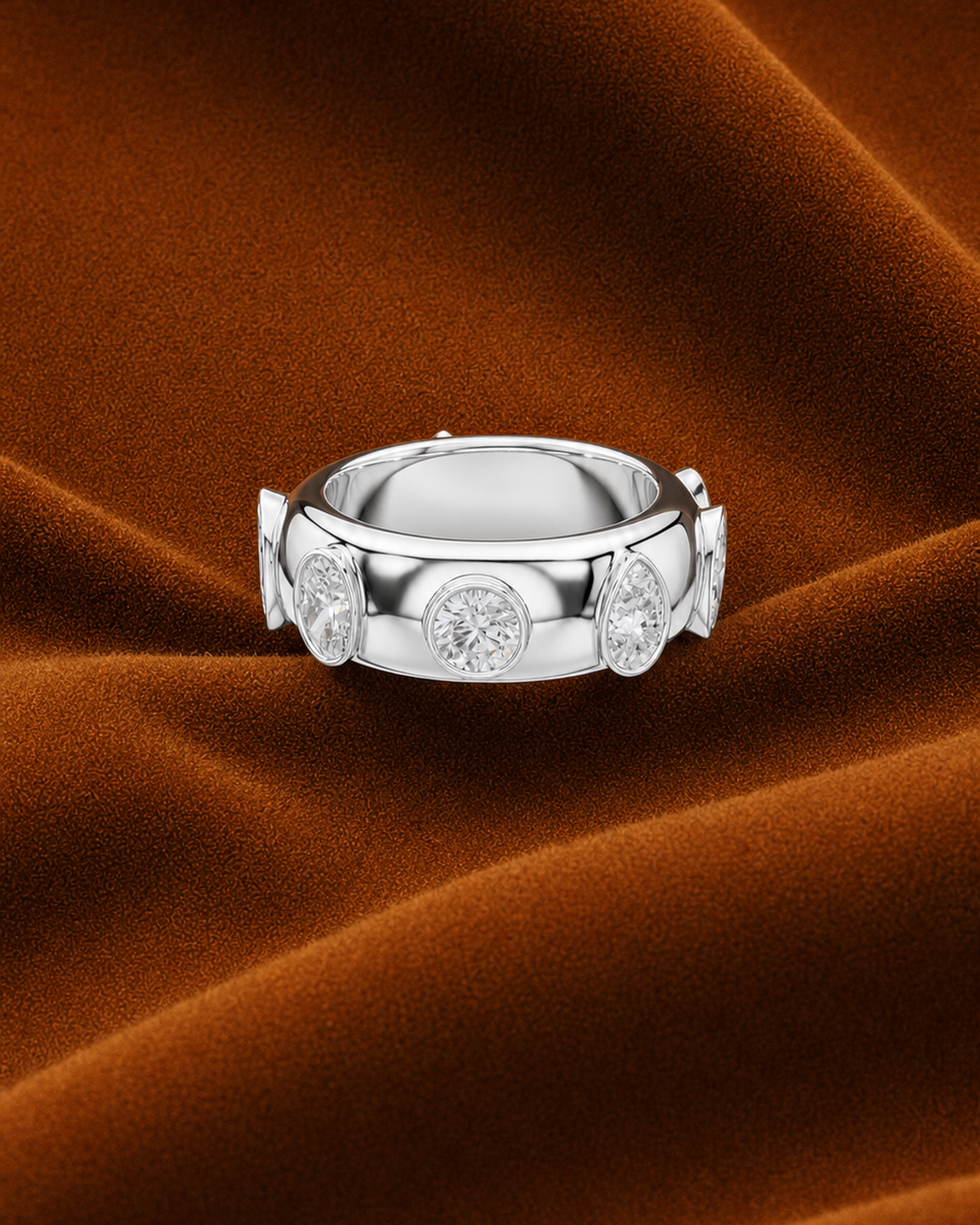 Mixed-Shape Bezel Band by MONICONIC
