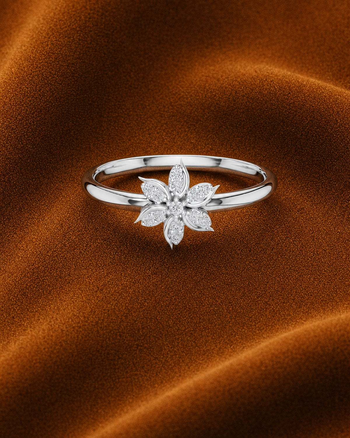 Six-Petal Blossom Ring by MONICONIC