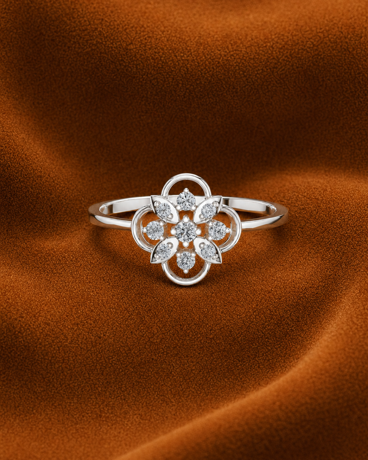Quatrefoil Rosette Ring by MONICONIC