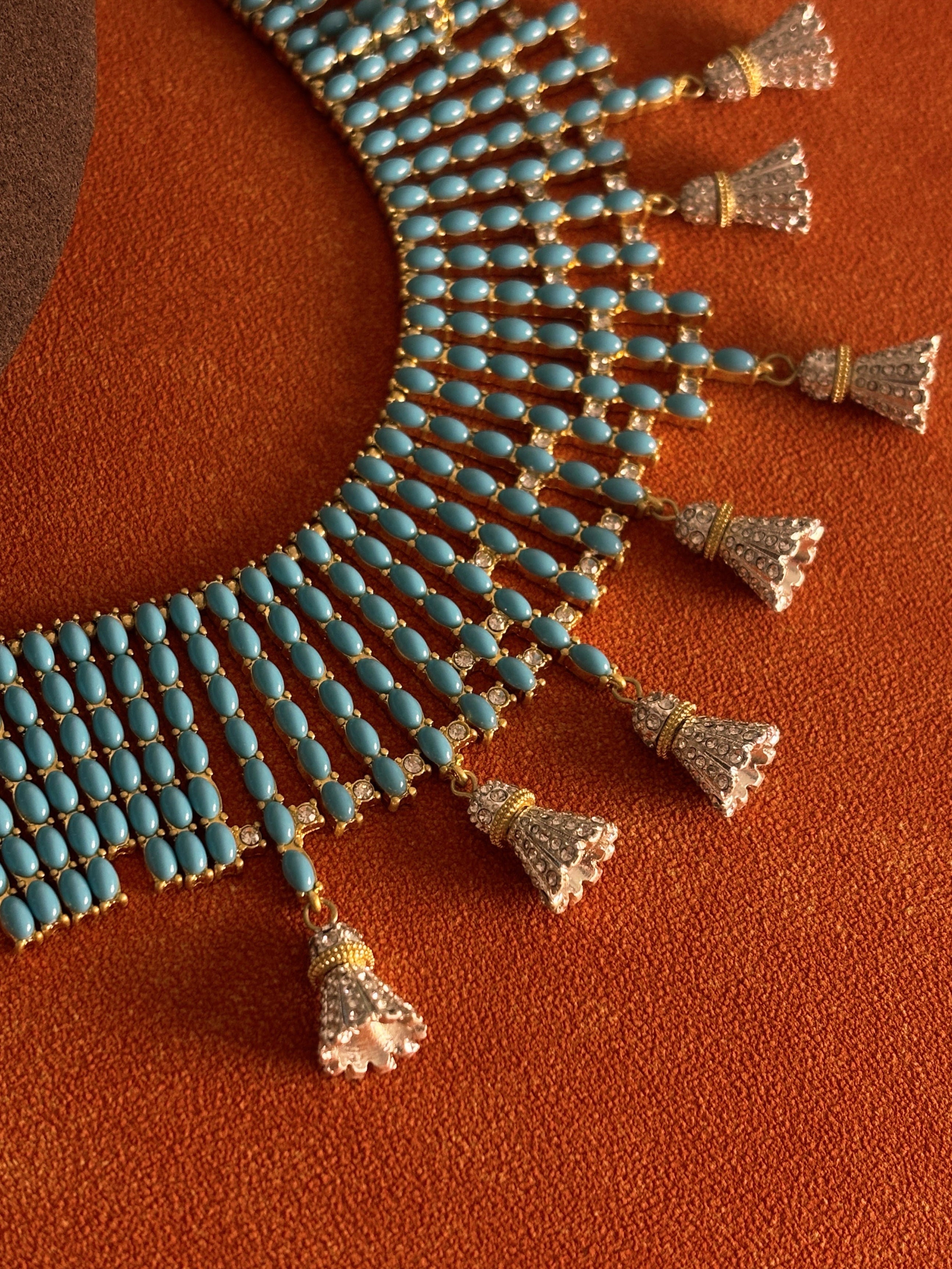 Azure Fringe Collar