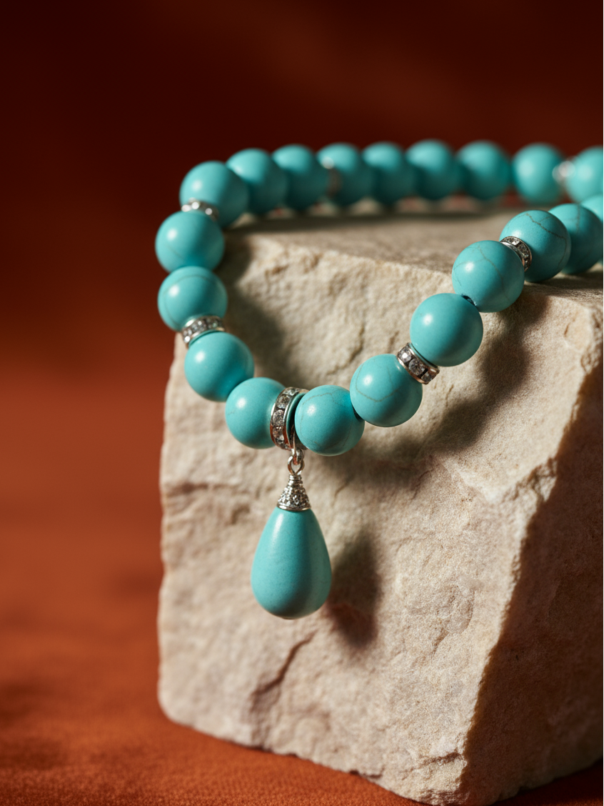 Turquoise Drop Necklace