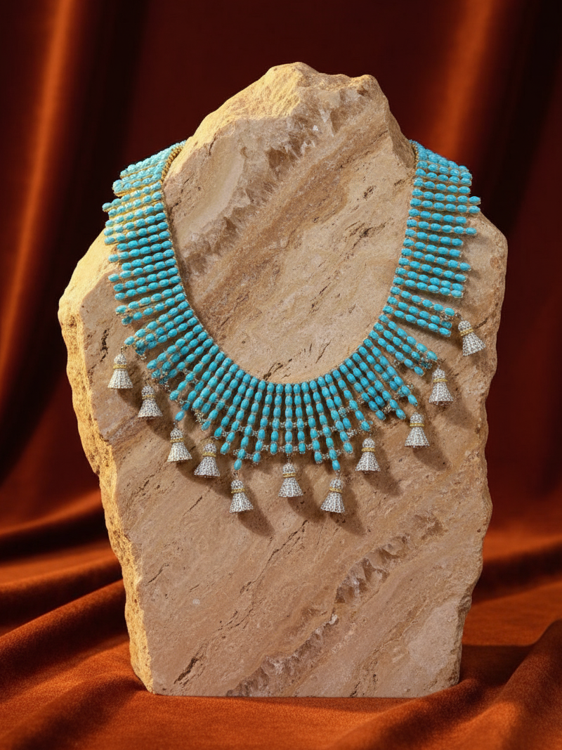 Azure Fringe Collar