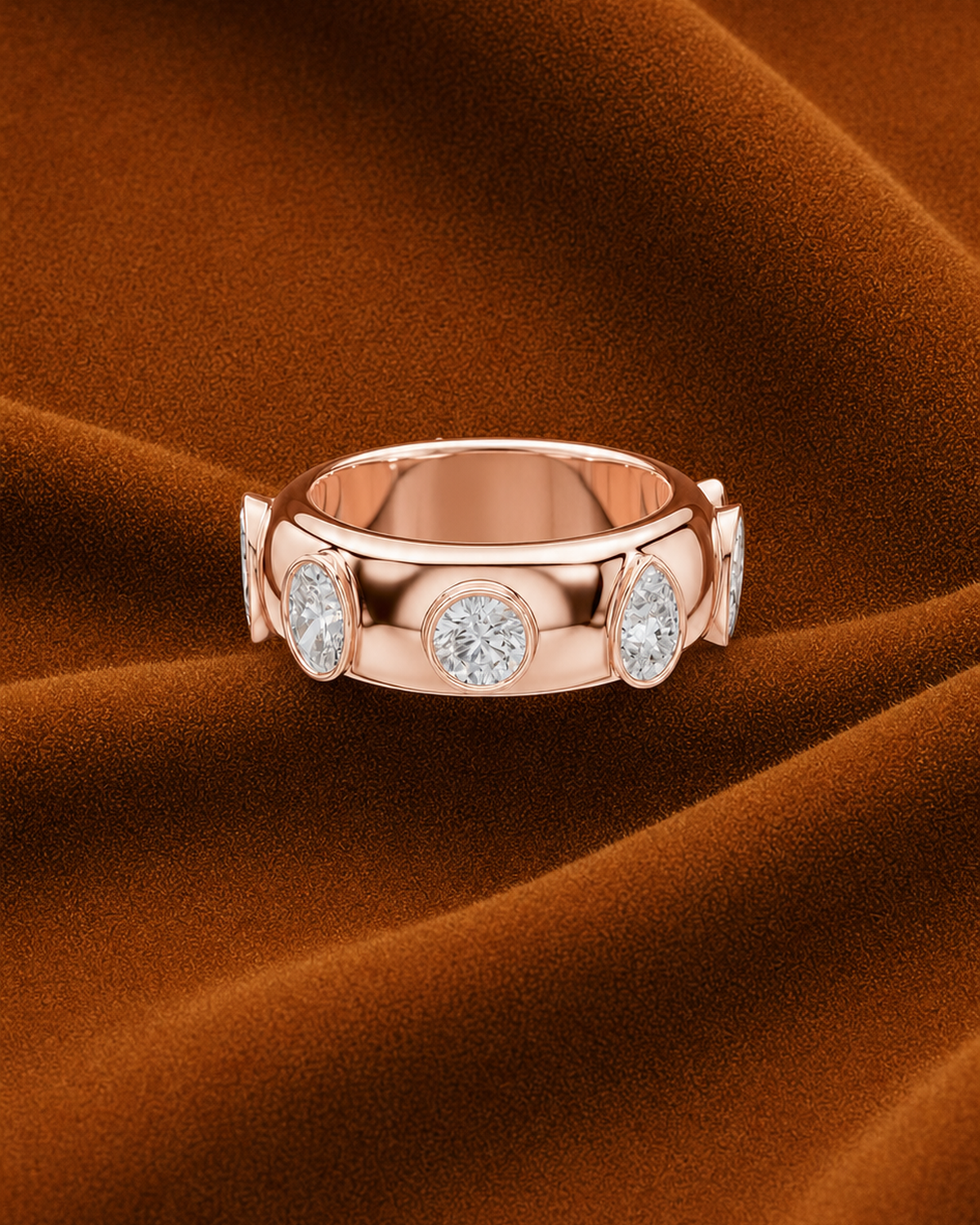 Mixed-Shape Bezel Band by MONICONIC