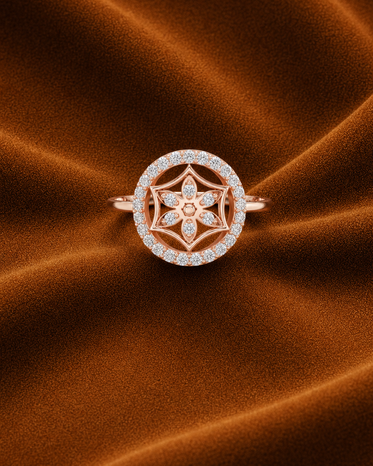 Floral Medallion Ring by MONICONIC