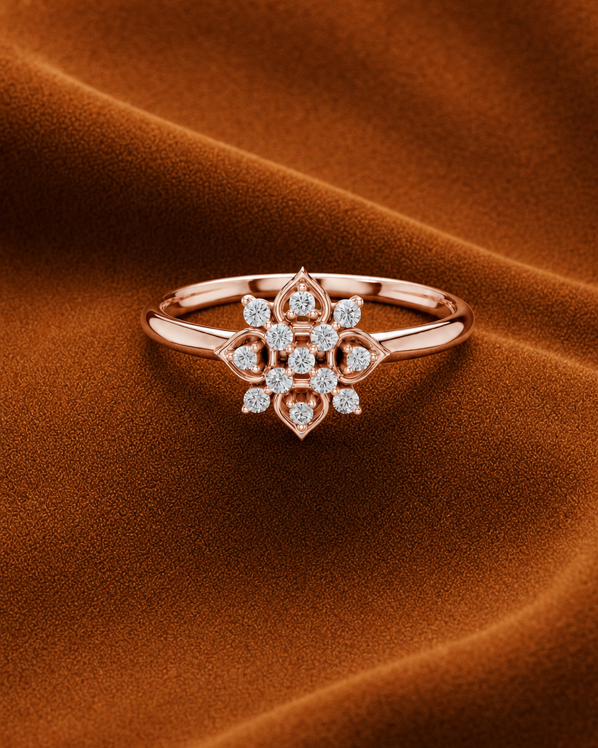 Quatrefoil Cluster Ring by MONICONIC