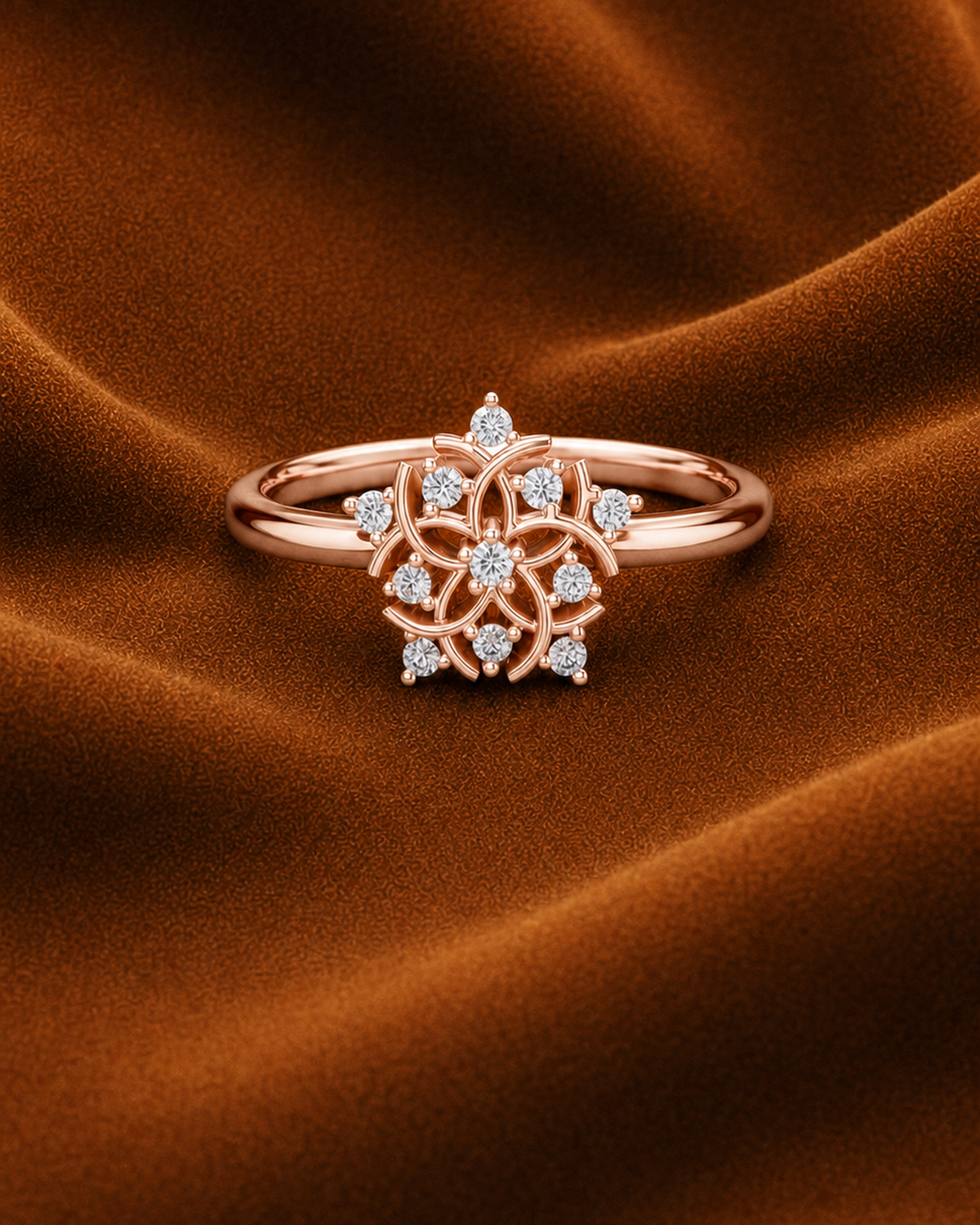 Floral Rosette Ring by MONICONIC