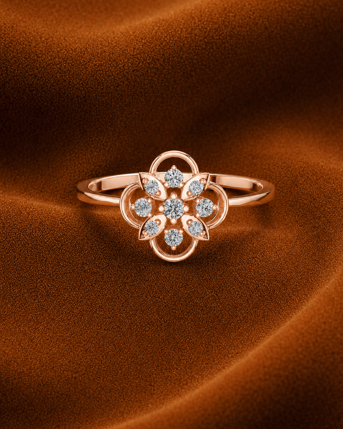 Quatrefoil Rosette Ring by MONICONIC