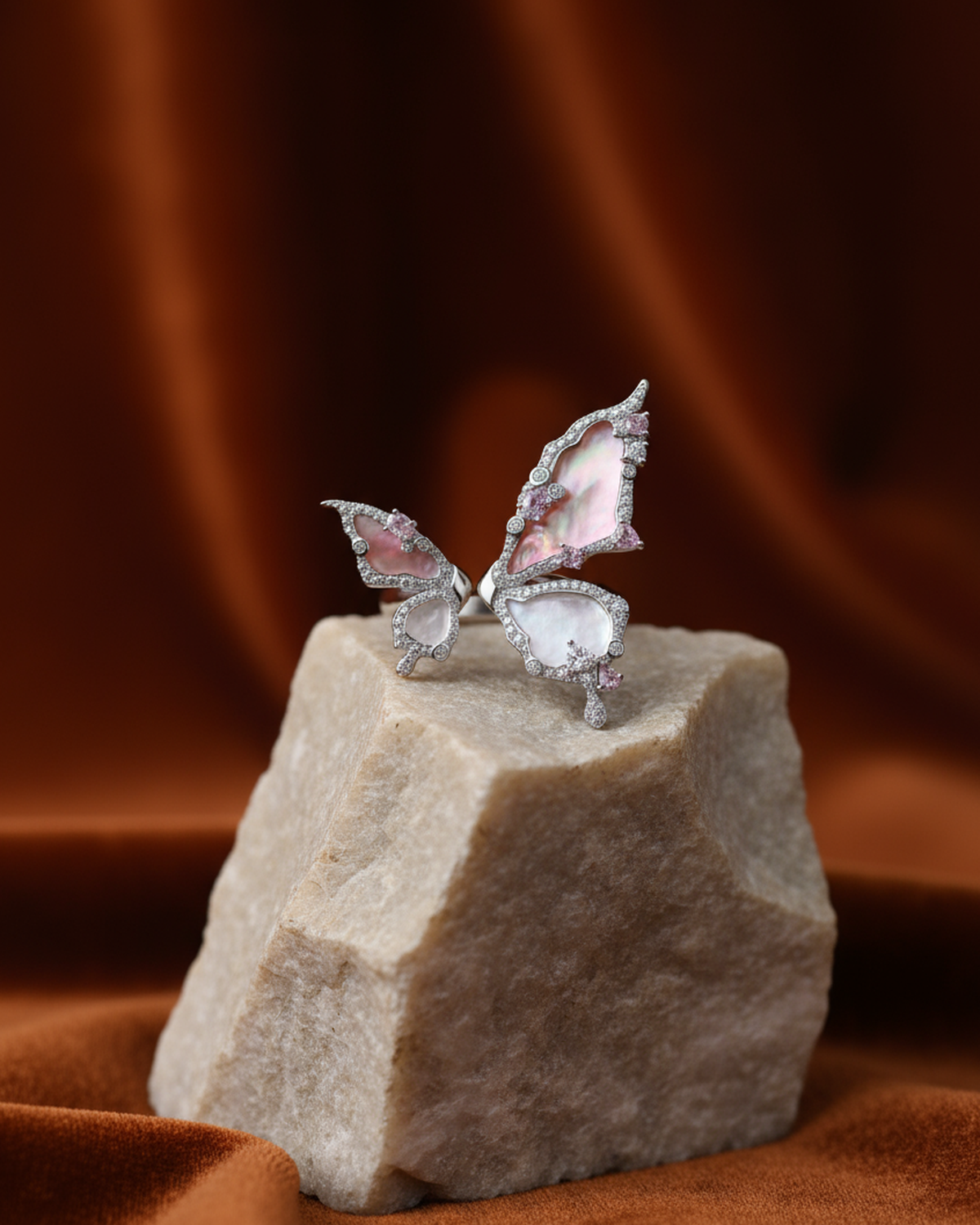 Butterfly Bloom Poppy Ring