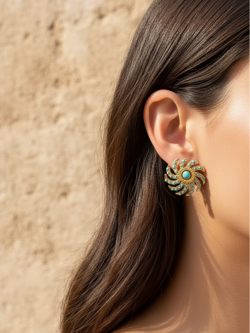 Solstice Crest Studs