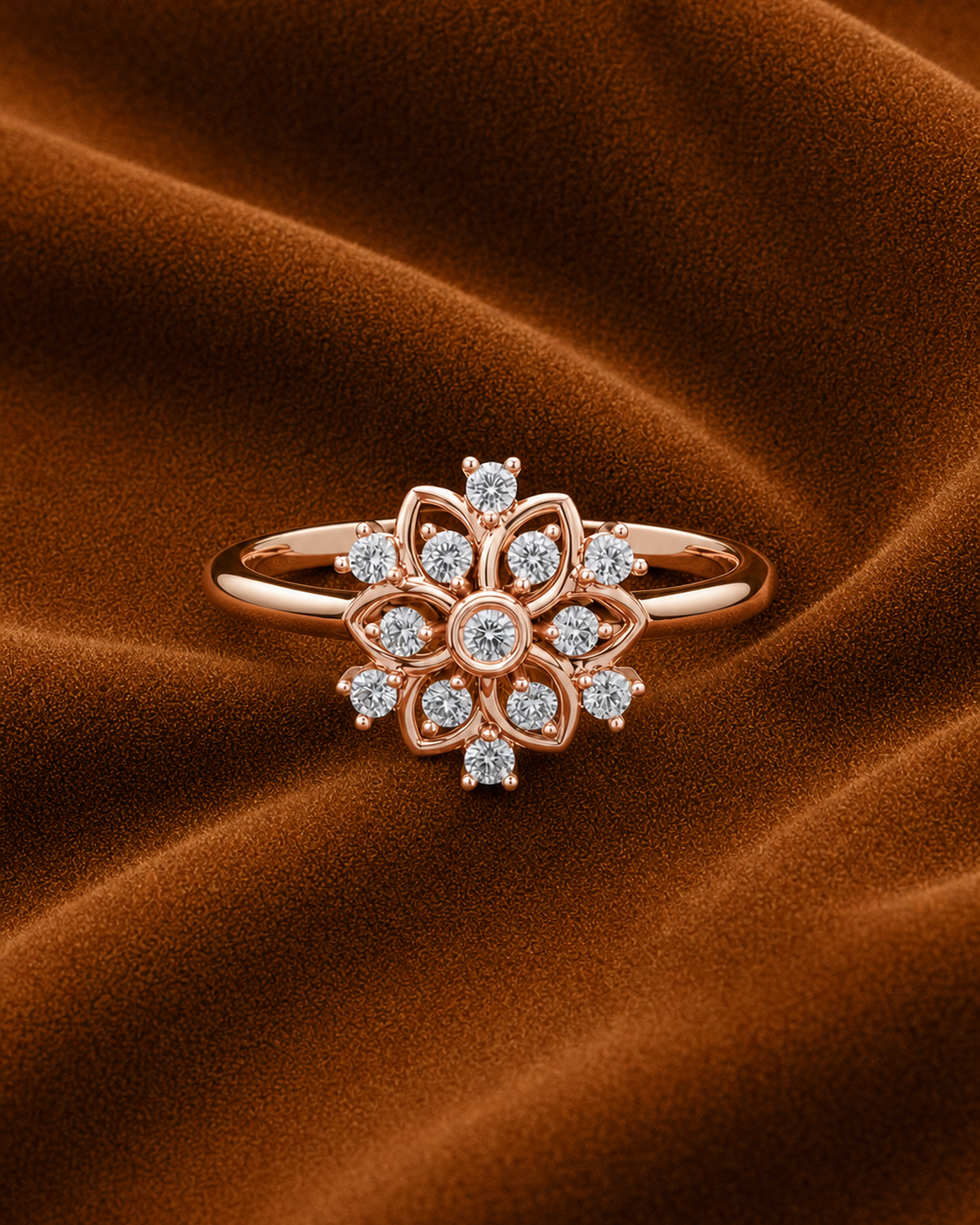 Petal Rosette Ring by MONICONIC