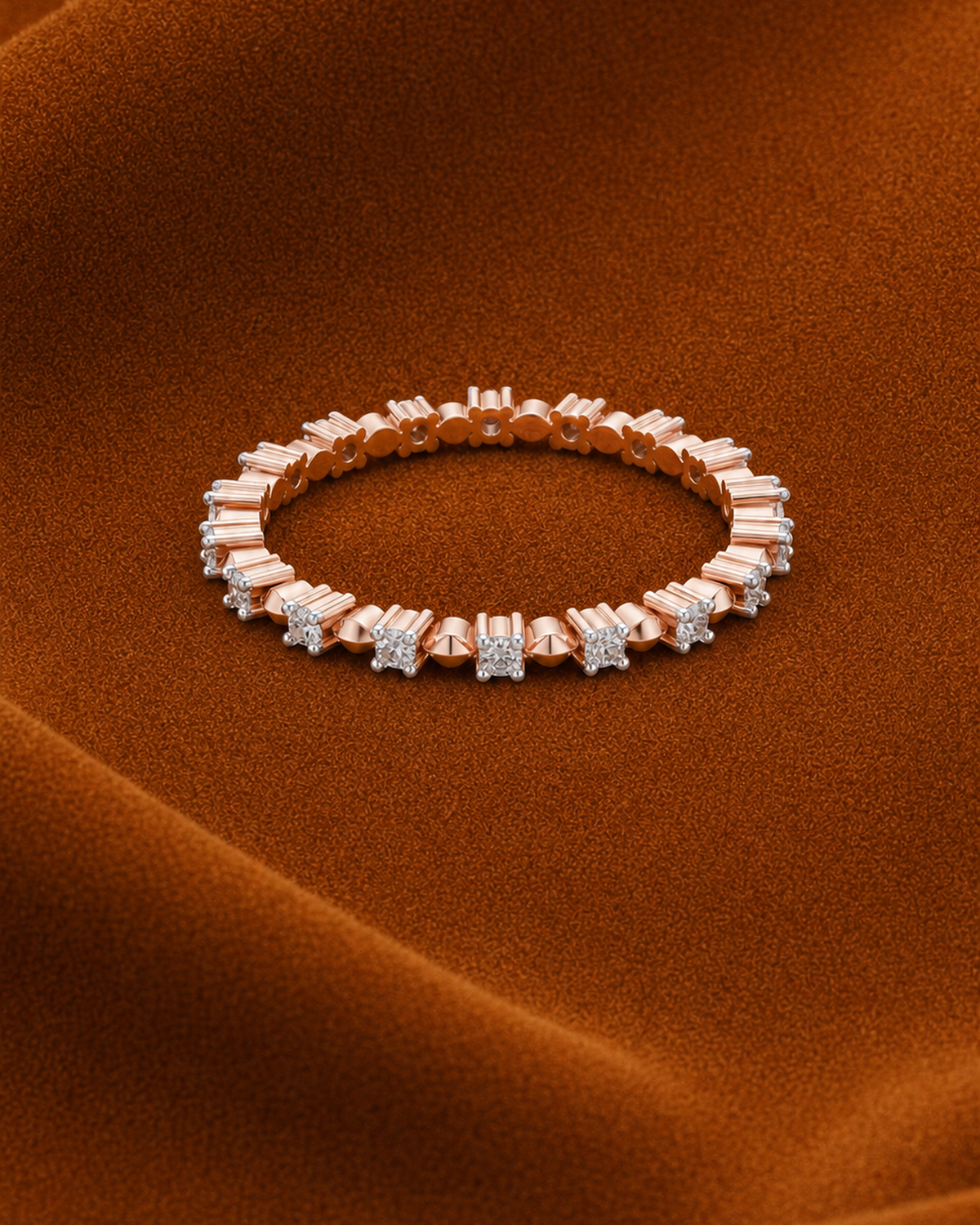 Fluted Collet Eternity Ring by MONICONIC