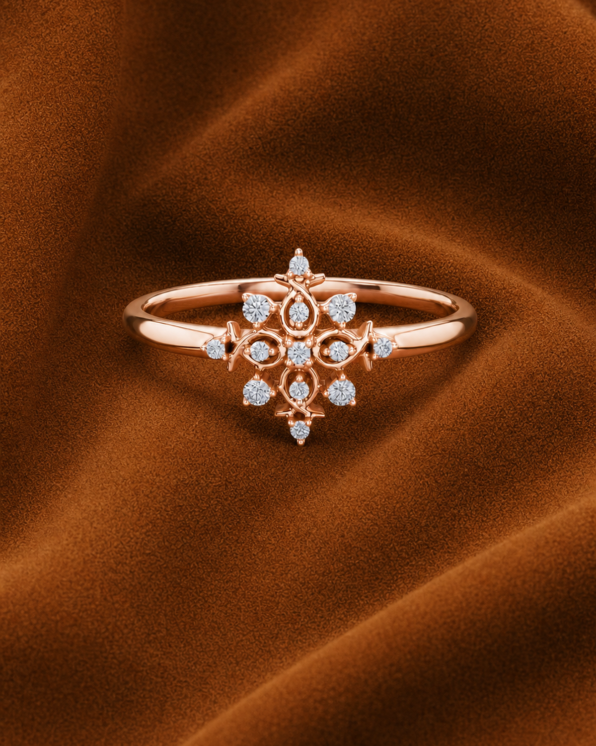 Starburst Cross Ring by MONICONIC