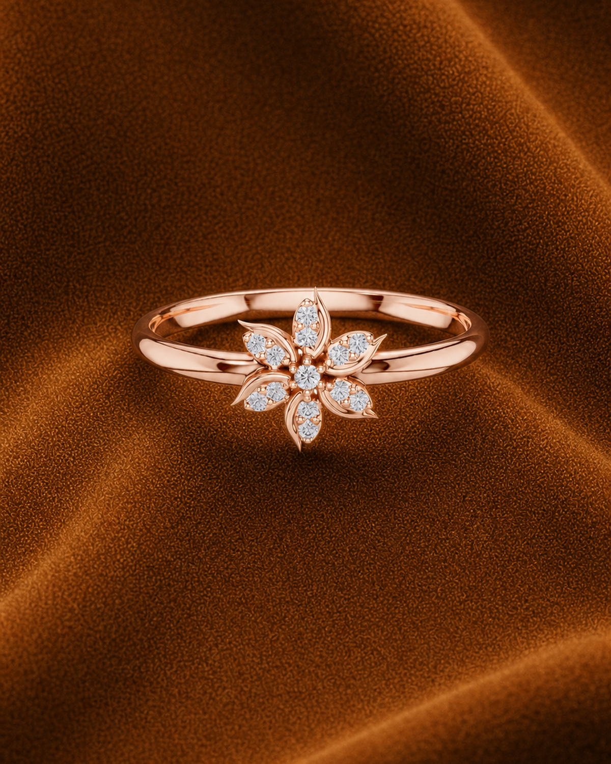 Six-Petal Blossom Ring by MONICONIC