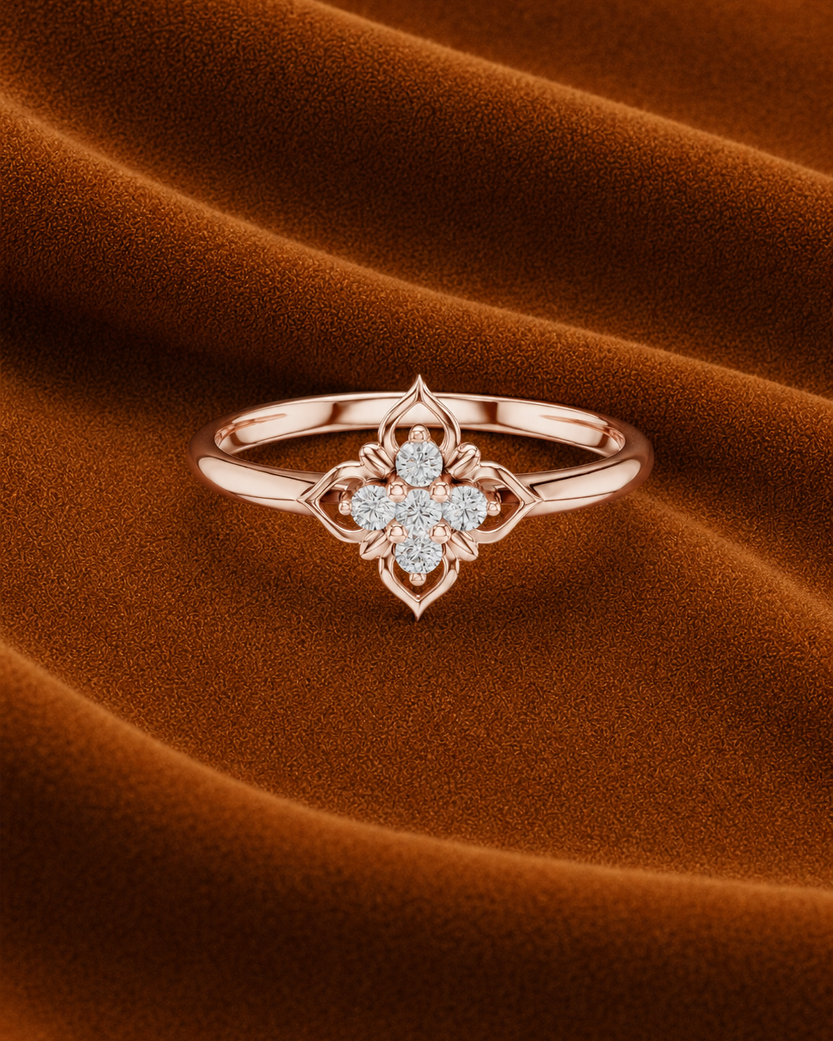 Quatrefoil Petal Ring by MONICONIC