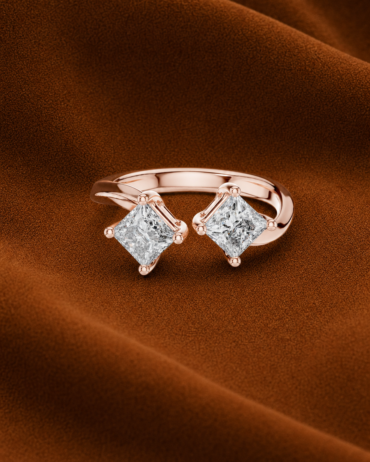Princess Toi et Moi Ring by MONICONIC