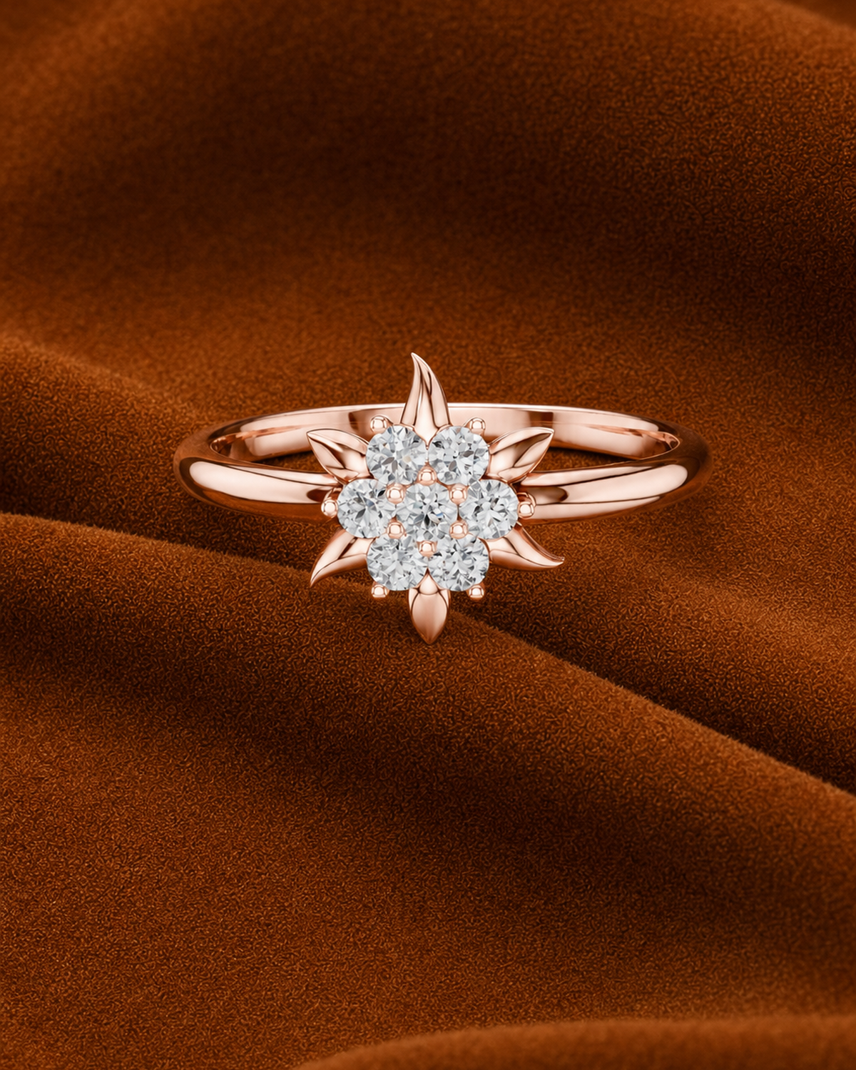 Starburst Petal Ring by MONICONIC
