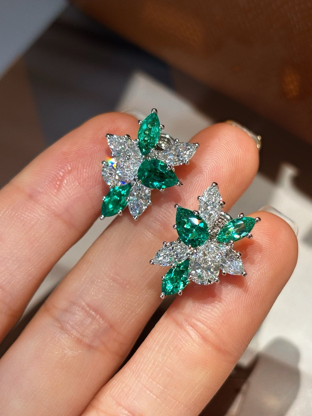 Verdant Petal Stud Earrings by MONICONIC