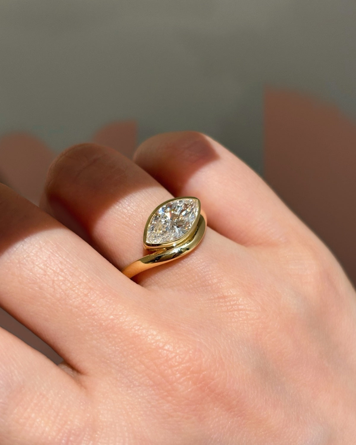 Marquise Crossover Ring by MONICONIC
